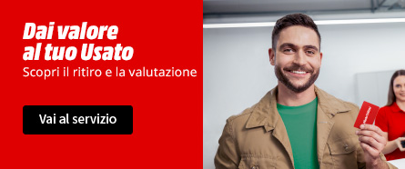 Dai valore al tuo usato, scopri il ritiro e la valutazione. Vai al servizio